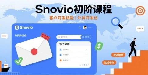 【精】Snovio初阶课程，客户开发技能，外贸开发信