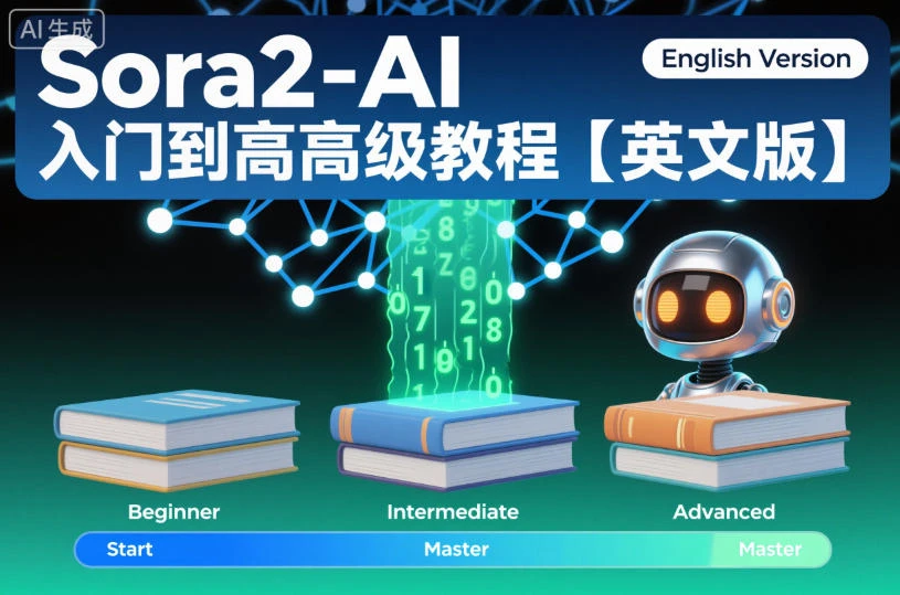 【精】Sora2-AI入门到高级教程【英文版】