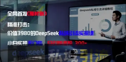精准打击：价值3980的DeepSeek私域引流实操课，小白实操无门槛，日引精准粉300+