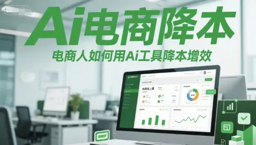 Ai电商降本增效线上课，电商人如何用Ai工具降本增效