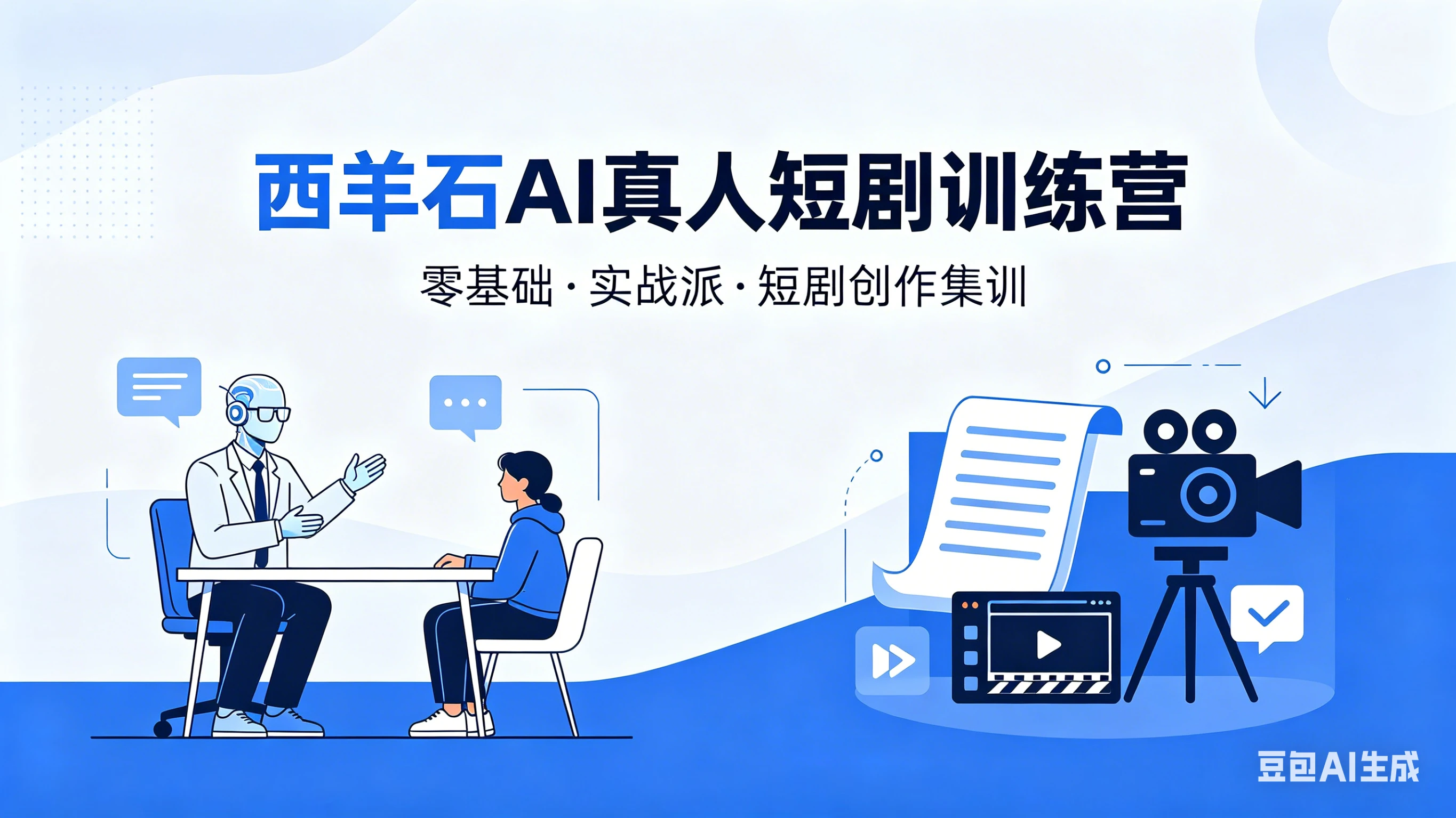 【精】西羊石 AI真人短剧训练营，零基础·实战派·短剧创作集训
