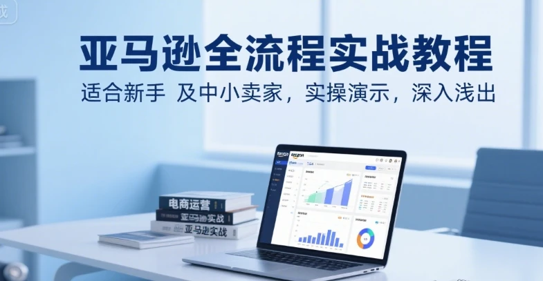 【精】亚马逊全流程实战教程，适合新手及中小卖家，实操演示，深入浅出