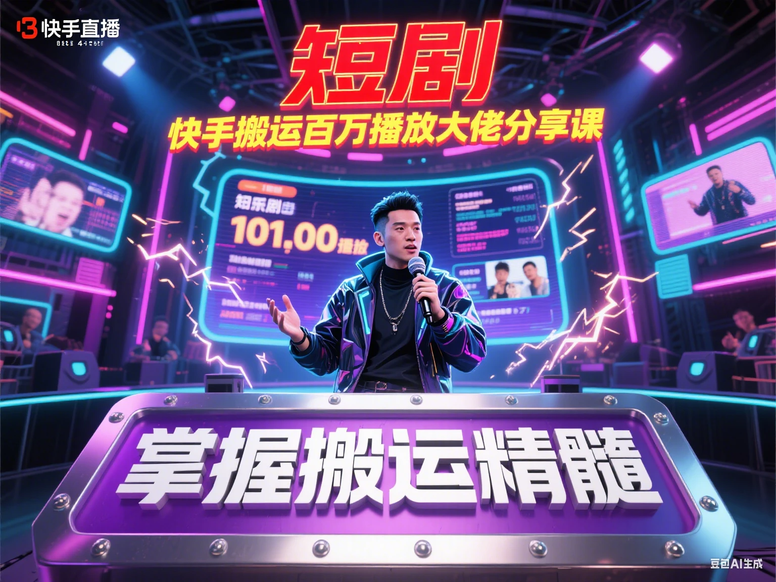 【精】短剧 快手搬运百万播放大佬分享课