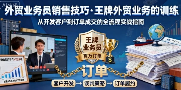 【精】外贸业务员销售技巧，王牌外贸业务的训练