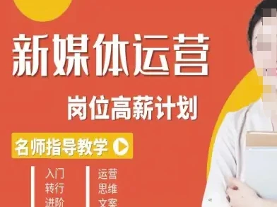 【精】新媒体运营高薪升核培养计划，入门-转行-进阶
